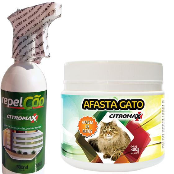 Imagem de Kit Citromax 01 Afasta Gato Em Pastilha E 01 Repelcão Spray Pipi Não Cocô Não Atóxico