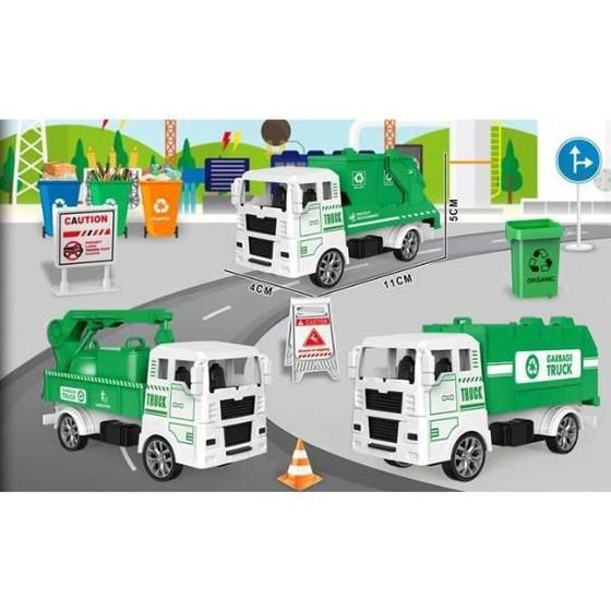Imagem de Kit City Sanitation Caminhões de Limpeza com Partes Móveis!