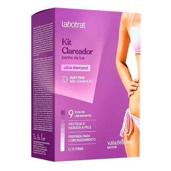 Imagem de Kit Clareador Banho de Lua Labotrat Ultra Diamond com 5 Itens
