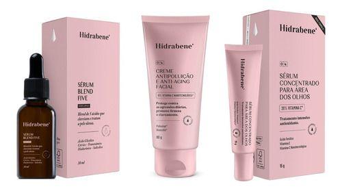 Imagem de Kit Clareador Facial Especial Clareador Mais Vitamina C Hidrabene