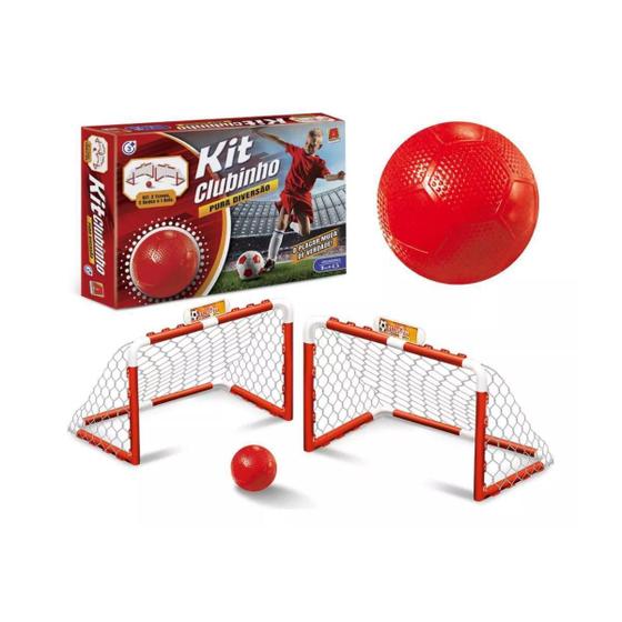 Imagem de Kit Clubinho Duas Traves Uma Bola Infantil Futebol Algarra