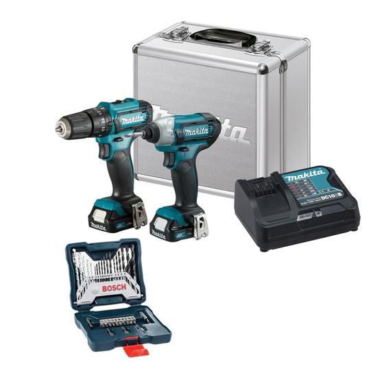 Imagem de Kit CLX228SAX HP333D Furad/Paraf TD110D Chave Impacto Makita