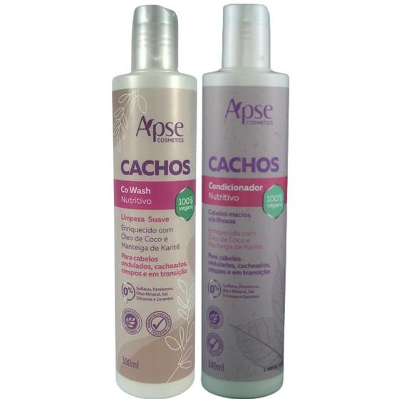 Imagem de Kit Co Wash Nutritivo e Condicionador Vegano Apse Cachos 300ml