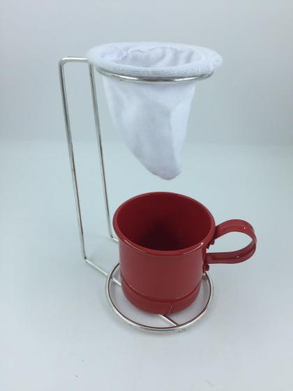 Imagem de Kit Coador De Café Egoista Mais Caneca Vermelha