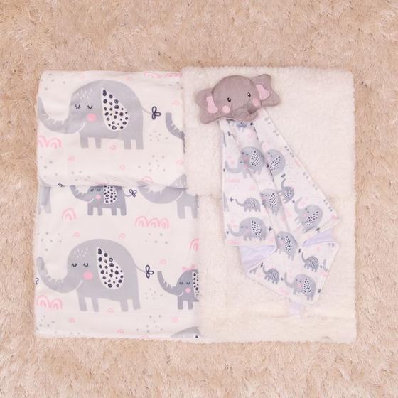 Imagem de Kit Cobertor com Naninha para Bebê 2 pcs