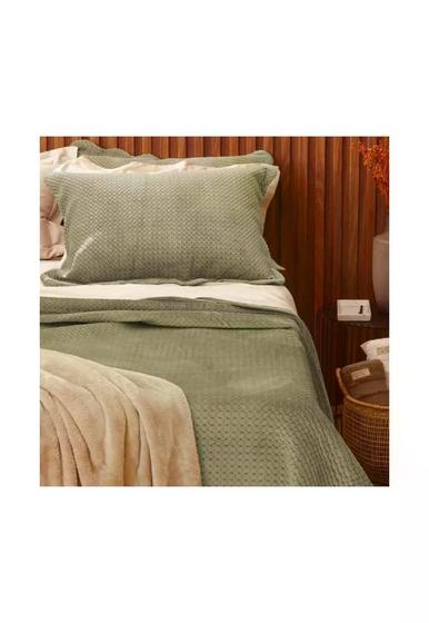 Imagem de Kit Cobre Leito Colcha Queen Camesa Neo Classico Velvet - Diversas Cores