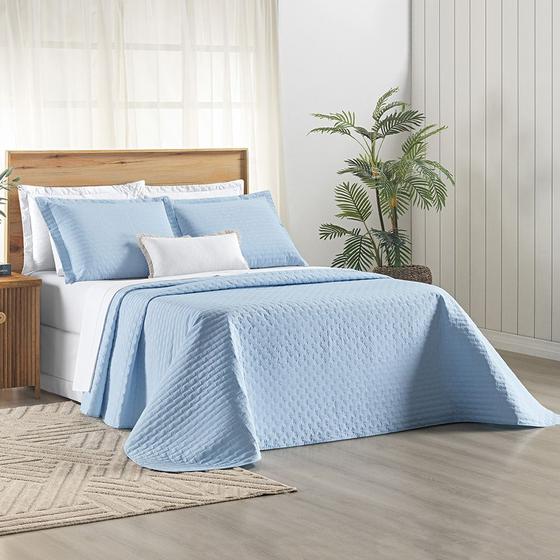 Imagem de Kit Cobre Leito Verity King 03 Peças Percale 200 Fios Bordado