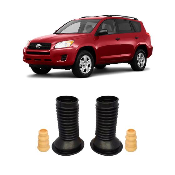 Imagem de Kit Coifa Batente Haste Dianteira Rav4 2007 2008 2009 2010