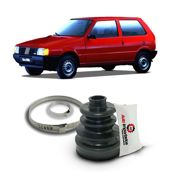 Imagem de Kit Coifa Borracha Graxa Abraçadeira Homocinética Lado Roda Fiat Uno 1984 1985 1986 1987 1988 1989 1990 1991 1992 1993