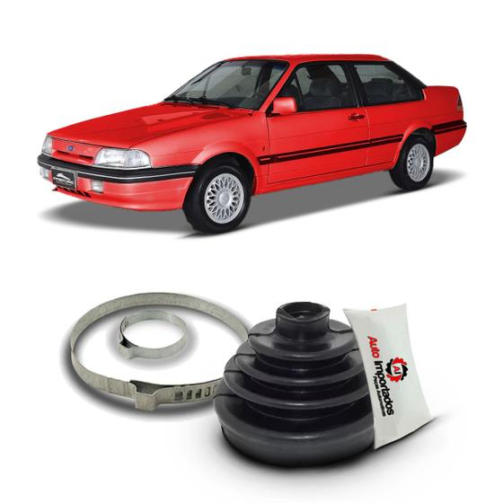 Imagem de Kit Coifa Borracha Graxa Abraçadeira Homocinética Lado Roda Ford Versailles 1991 1992 1993 1994 1995 1996