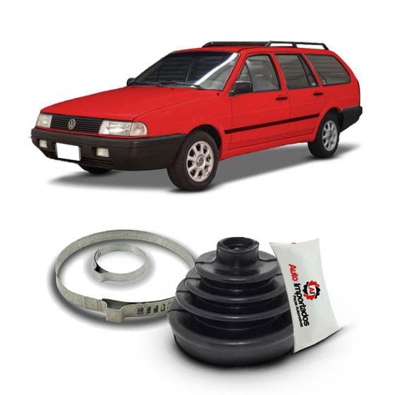 Imagem de Kit Coifa Borracha Graxa Abraçadeira Homocinética Lado Roda Volkswagen Quantum 1992 1993 1994 1995
