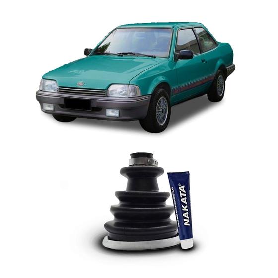 Imagem de Kit Coifa Borracha Graxa Abraçadeira Homocinética Original Nakata Lado Roda Ford Verona 1990 1991 1992