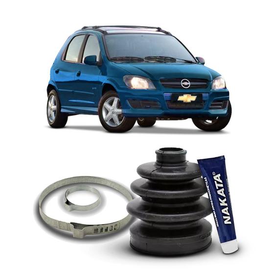 Imagem de Kit Coifa Borracha Graxa Homocinética Lado Roda Nakata Chevrolet Celta 2007 2008 2009 2010 2011 2012 2013 2014 2015 2016