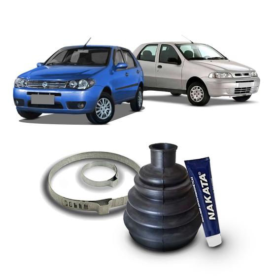 Imagem de Kit Coifa Borracha Graxa Homocinética Nakata Lado Roda Fiat Palio 2001 2002 2003 2004 2005 2006 2007 2008 2009 2010