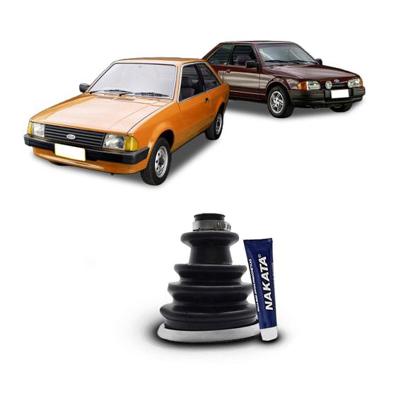 Imagem de Kit Coifa Borracha Graxa Homocinética Nakata Lado Roda Ford Escort 1984 1985 1986 1987 1988 1989 1990 1991 1992