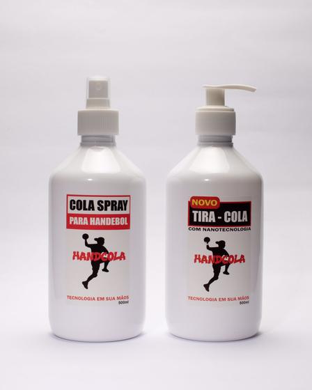 Imagem de Kit Cola Spray para Handebol HandCola+ Removedor 500ml Cada