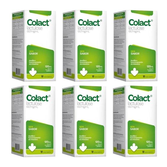 Imagem de Kit Colact Com 6 Unidades Sem Sabor 120ml Cada