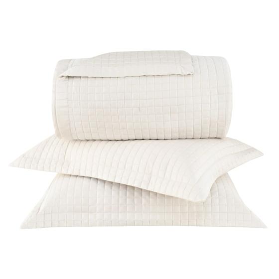 Kit Colcha Buddemeyer 3 Peças Cama Queen Cetim Micromatelassê Bud Vision New Colors II Cor:Bege 082