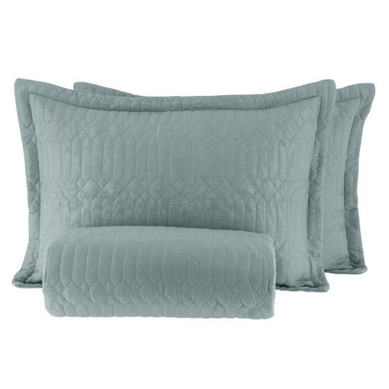 Imagem de Kit Colcha Casal Corttex Siena 220X240 Verde