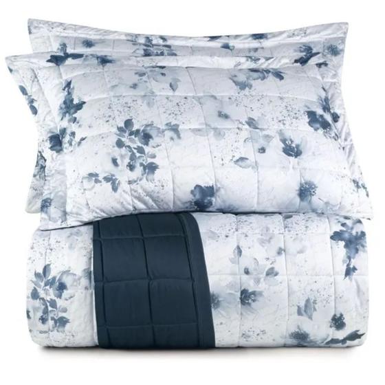 Imagem de Kit Colcha Casal Lynel Sofistic 3 Peças Romanza Azul