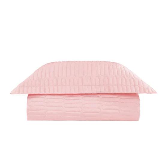 Imagem de Kit Colcha / Cobre Leito Solteiro Panama - Marken Fassi Rosa