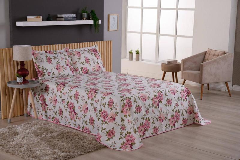 Kit Colcha Cobre Leito Viena Casal Queen 3 Peças Estampado Menor preço em Kit Colcha Cobre Leito Viena Casal Queen 3 Peças Estampado