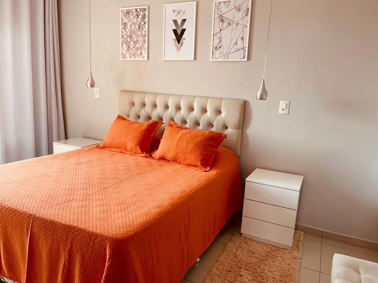 Imagem de Kit Colcha Lisa Vianelli Laranja + Porta Travesseiros King