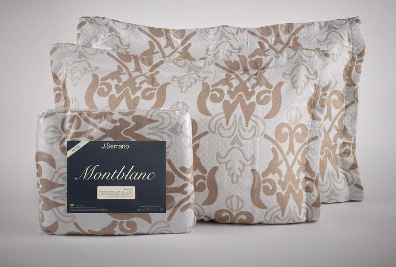 Imagem de Kit Colcha Montblanc Imperial Creme Cotton Solteiro 180X230