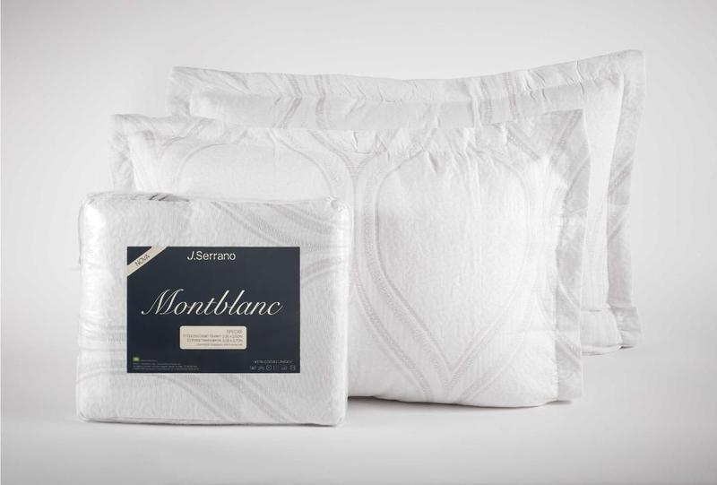 Imagem de Kit Colcha Montblanc Orvalho 01 Branco Solteiro 180X230Cm