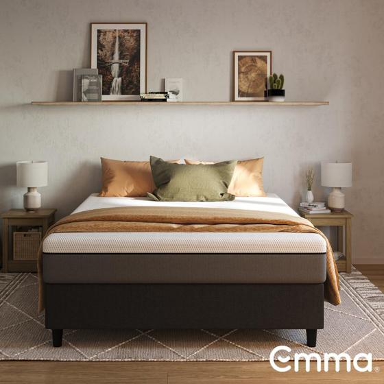 Kit Colchão + Cama Box Emma Original Queen (158x198cm) Menor preço em Kit Colchão + Cama Box Emma Original Queen (158x198cm)
