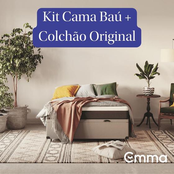 Imagem de Kit Colchão Emma Original + Cama Baú Emma Casal