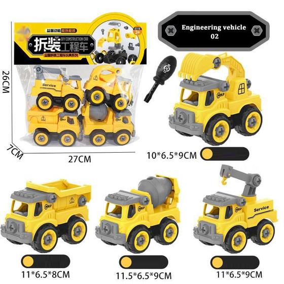 Kit Coleção Carrinho De Construção Monta e Desmonta Menor preço em Kit Coleção Carrinho De Construção Monta e Desmonta