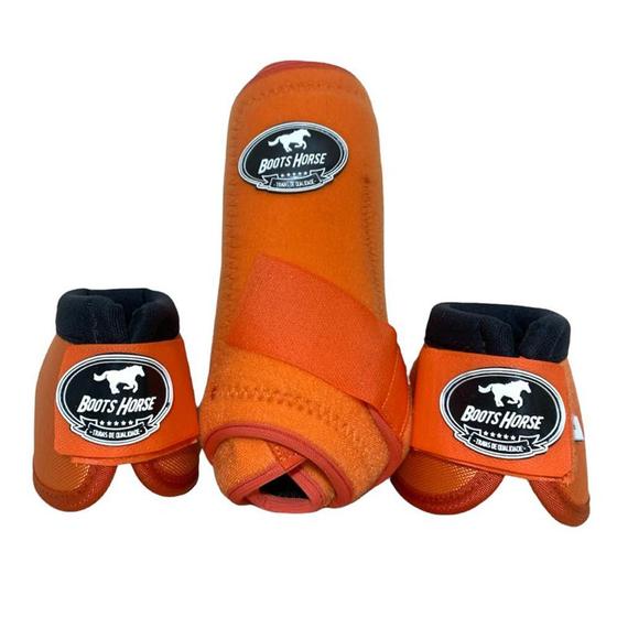 Imagem de Kit color boots horse cloche e caneleira