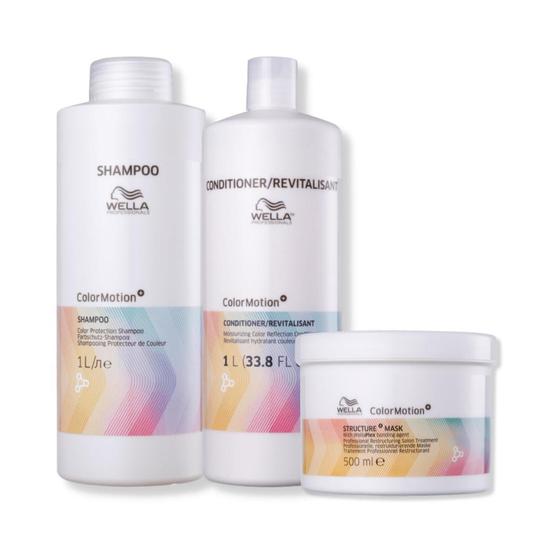 Imagem de Kit Color Motion Wella Shampoo + Condicionador + Máscara