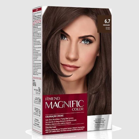 Imagem de Kit Coloração Amend Magnific Color 6.7 Chocolate - 200g