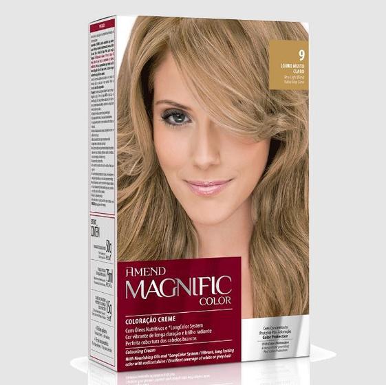 Imagem de Kit Coloração Amend Magnific Color 9 Louro Muito Claro - 200g