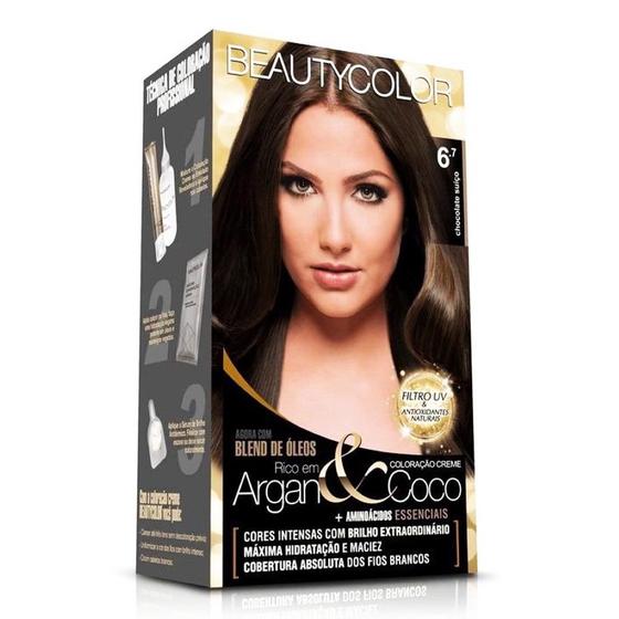 Imagem de Kit Coloração Chocolate Suíço 6.7 - Beauty Color