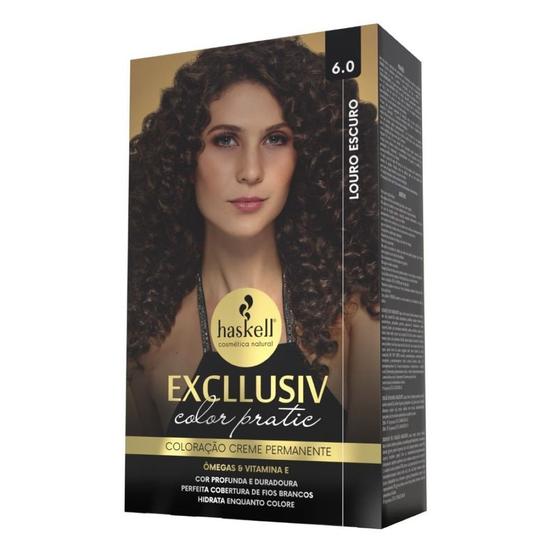 Imagem de kit Coloração Excllusiv Color Pratic 6.0 Louro Escuro - Haskell