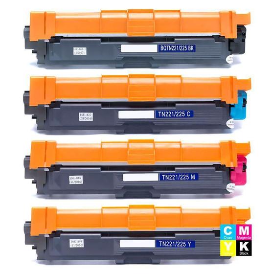 Kit Colorido 4 Cores Toner Compatível TN221 TN225 para MFC-9130CDW HL-3140CW HL-3150CDW Menor preço em Kit Colorido 4 Cores Toner Compatível TN221 TN225 para MFC-9130CDW HL-3140CW HL-3150CDW