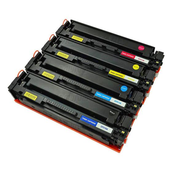 Imagem de Kit Colorido de Toner Compatível com CF510A CF511A CF512A CF513A para M154A M154NW M180N M180NW