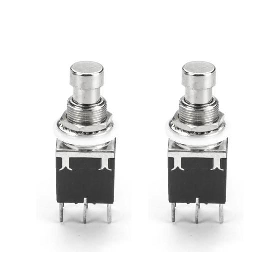 Imagem de Kit Com 02 Chave Dpdt Circuito Impresso Pedal Footswitch Momentânea