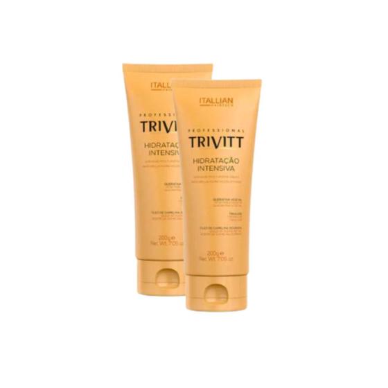 Imagem de Kit Com 02 Hidratação Intensiva 200g Trivitt Itallian Hairtech
