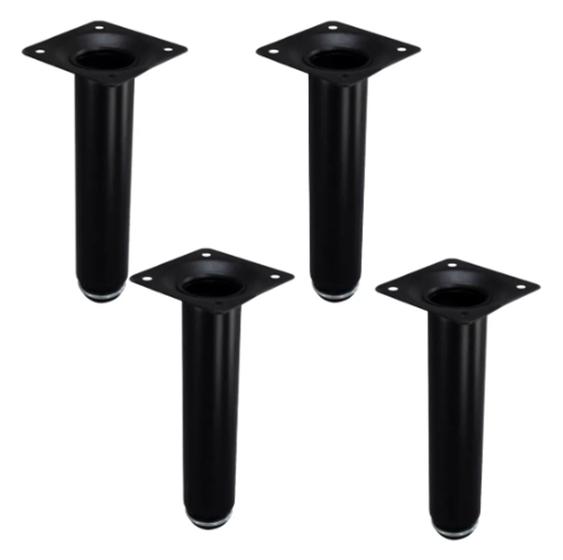 Imagem de Kit Com 02 Pés Para Móveis Sofás  Redondo 20cm