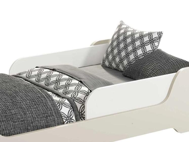 Imagem de Kit com 02 Proteções Lisas Para Cama Evolutiva Reller  Branco Fosco  11284