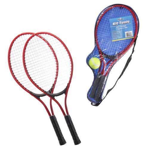 Kit Com 02 Raquete De Tenis +1 Bola +1 Bolsa Para Transporte Menor preço em Kit Com 02 Raquete De Tenis +1 Bola +1 Bolsa Para Transporte