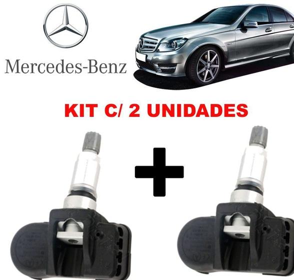 Imagem de Kit com 02 Sensor de Pressao do Pneu Tpms Mercedes C180 C250 Ml320 Glk Slk Amg