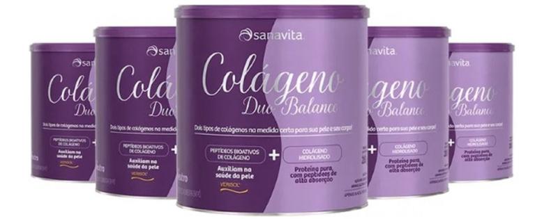 Imagem de Kit com 02 unidades Colágeno Duo Balance (Verisol e Ácido Hialurônico) Sabor Neutro de 285g-Sanavita