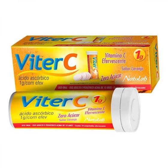 Imagem de Kit Com 02 - Vitamina C - Viter C 1G - 10 Comprimidos Cada