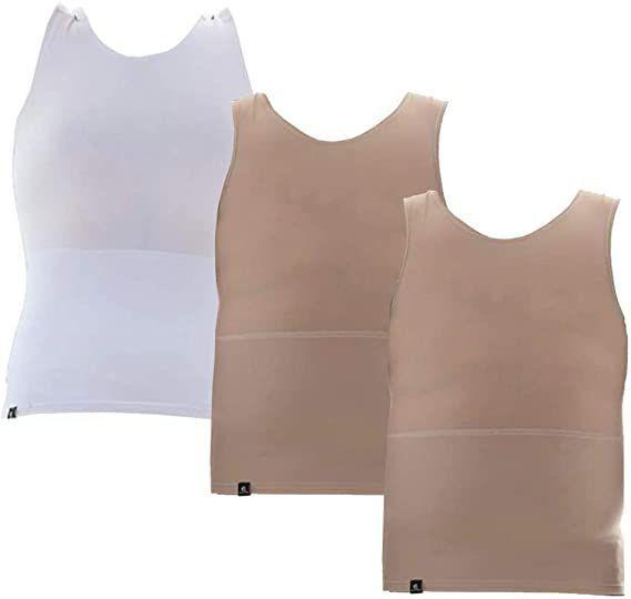 Imagem de Kit com 03 Cintas Modeladoras Masculina Bodyshaper Slim Fitness Fashion