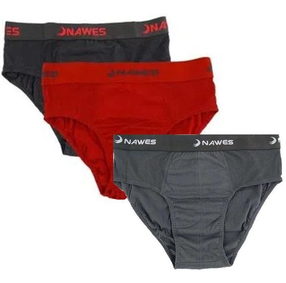 Kit Com 03 Cuecas Slip - Nawes Menor preço em Kit Com 03 Cuecas Slip - Nawes